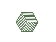 Trivet Hexagon 16 x 14 x 0,9 cm Grass Silicone