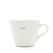 Bucket Mug Medium - 350ml - Happy! (Orange)