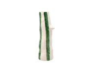 Vase with beak and eyelashes Whimsy 34 cm Green Stoneware