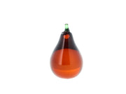 Pear Harvest 6.5 x 10.5 cm Amber Glass