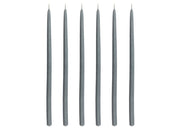 Taper candle Altri 30 cm 6 pcs Dark Grey Paraffin
