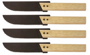 Cookut Eve - Set of 4 steel steak knives with mapple wood handle | Hype Design London