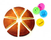 Cookut 4 Cake slice markers for 5 to 9 pieces - multicolors | Hype Design London