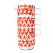 Hokolo Tea Set - 2 Short Mugs, Sugar Bowl & Short Jug - Tomato (Red)