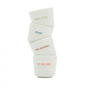 Keith Brymer Jones Set of 4 Egg Cups - what came first the chicken or the egg | Hype Design London