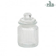 La Porcellana Bianca VERSILIA RIBBED GLASS CONT. D8 x H12 x 5 | Hype Design London