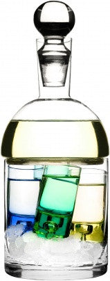 Sagaform Schnapps carafe and ice container with 4 schnapps glasses | Hype Design London
