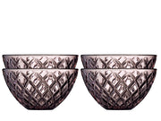 Bowl Sorrento 12 cm 4 pcs Pink Glass