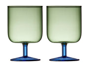 Wine glass Torino 30 cl 2 pcs Green/Blue