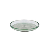Glass plate Kusintha 18 cm Green