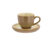 Espresso with saucer Wood 7 cl Wood/Sand
