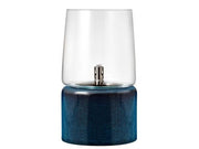 Oil lamp Gastro Dia. 15 x 26 cm Blue Stoneware/Steel/Glass