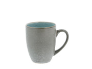 Mug 30cl w.handle Grey/L.blue