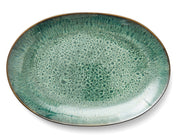 Dish oval 36x25 black/green