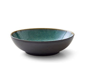 Salad bowl 24 cm black/green BITZ