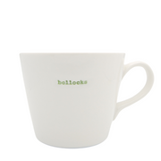 Bucket Mug Medium - 350ml - Bollocks (Green)
