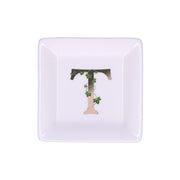 ADORATO SQUARE PLATE 'T' 10X10 cm GB