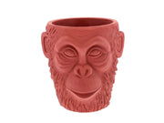 Flowerpot Calbe Gorilla D22x22 Red Brown Cement