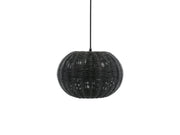 Pendant lamp Werna 30x20cm Black Nature rattan