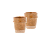Espresso cup Evig 0.1 liter 2 pcs Amber Porcelain