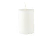 Pillar candle Trae D6 x 9 cm White Stearin