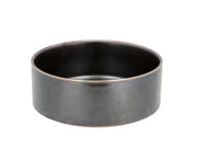 Serving bowl Fjord 24.3 x 9 cm Black metallic Porcelain