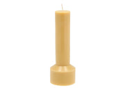 Pillar candle Hvils D7 x 20 cm Dusty Yellow Paraffin/Stearin