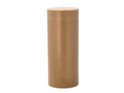 Pillar candle Trae D7.8 x 19 cm Amber 100% Stearin