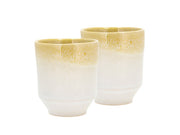 Mug Styles 0.18 liter 2 pcs Yellow/Cream Stoneware