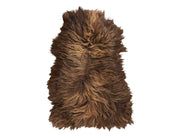 Faroese sheepskin Villi 120x80cm Brown