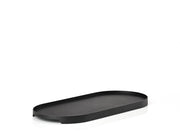 Tray oval Singles 16 cm Black