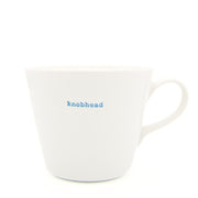 Keith Brymer Jones -Bucket Mug 350ml - knobhead - blue | Hype Design London