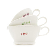 Keith Brymer Jones Measuring Cup Set - 1 cup, 1/2 cup, 1/4 cup | Hype Design London
