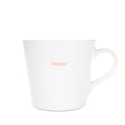 Keith Brymer Jones Large Bucket Mug happy! (orange) | Hype Design London