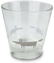 Glass Tumbler - Mr Fox - Grey | Hype Design London