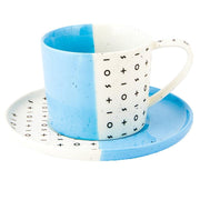 Root 7 Dipped Blue mug & plate | Hype Design London