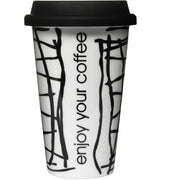 Sagaform Cross travel mug with silicone lid | Hype Design London