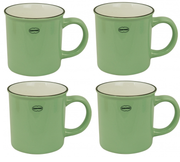 Capventure Cabanaz- Cup, Ceramic Coffee Mug Set of 4 -Vintage Green | Hype Design London